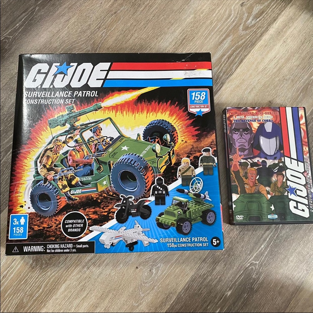 Hasbro G.I. Joe Surveillance Patrol Construction Set, and 2003 G.I.Joe DVD!